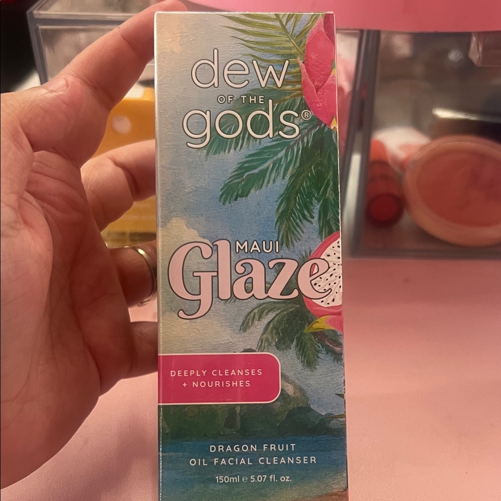 Dew of the Gods Maui Glaze Dragon Fruit Oil Facial Cleanser - Pink